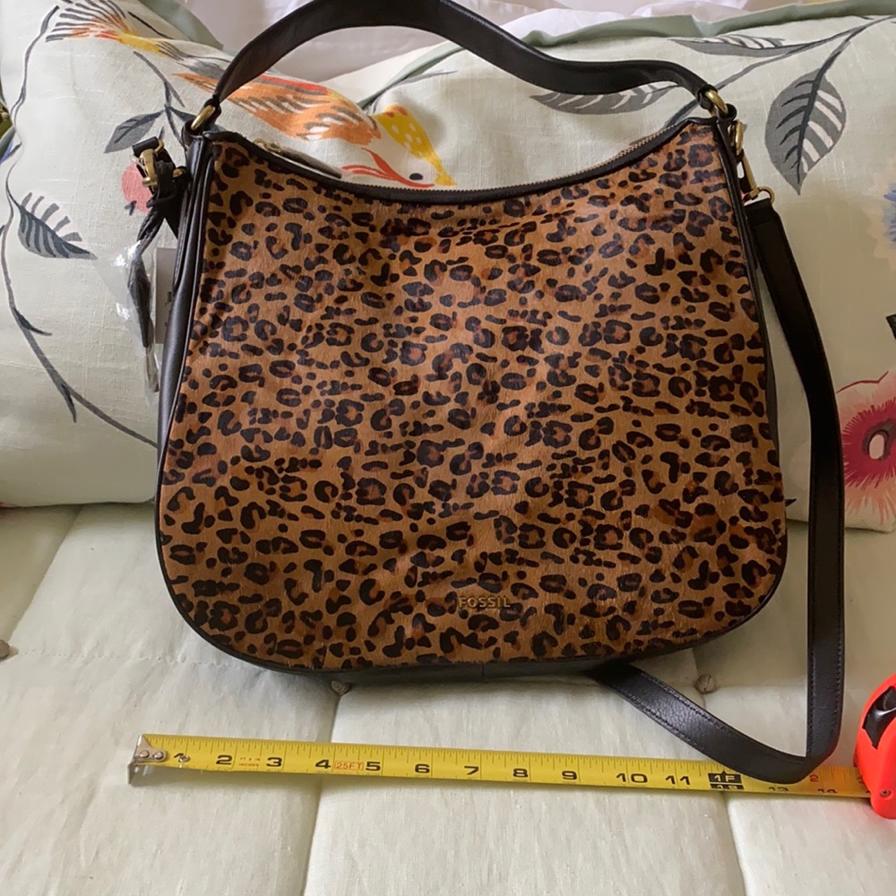 Fossil Leopard Purse